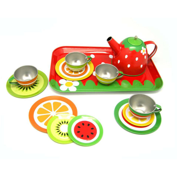 Fruit Tin Tea Set by Eleganter Australia. Australian Art Prints, Gifts, Fashion and Homewares. Green Door Decor. www.greendoordecor.com.au