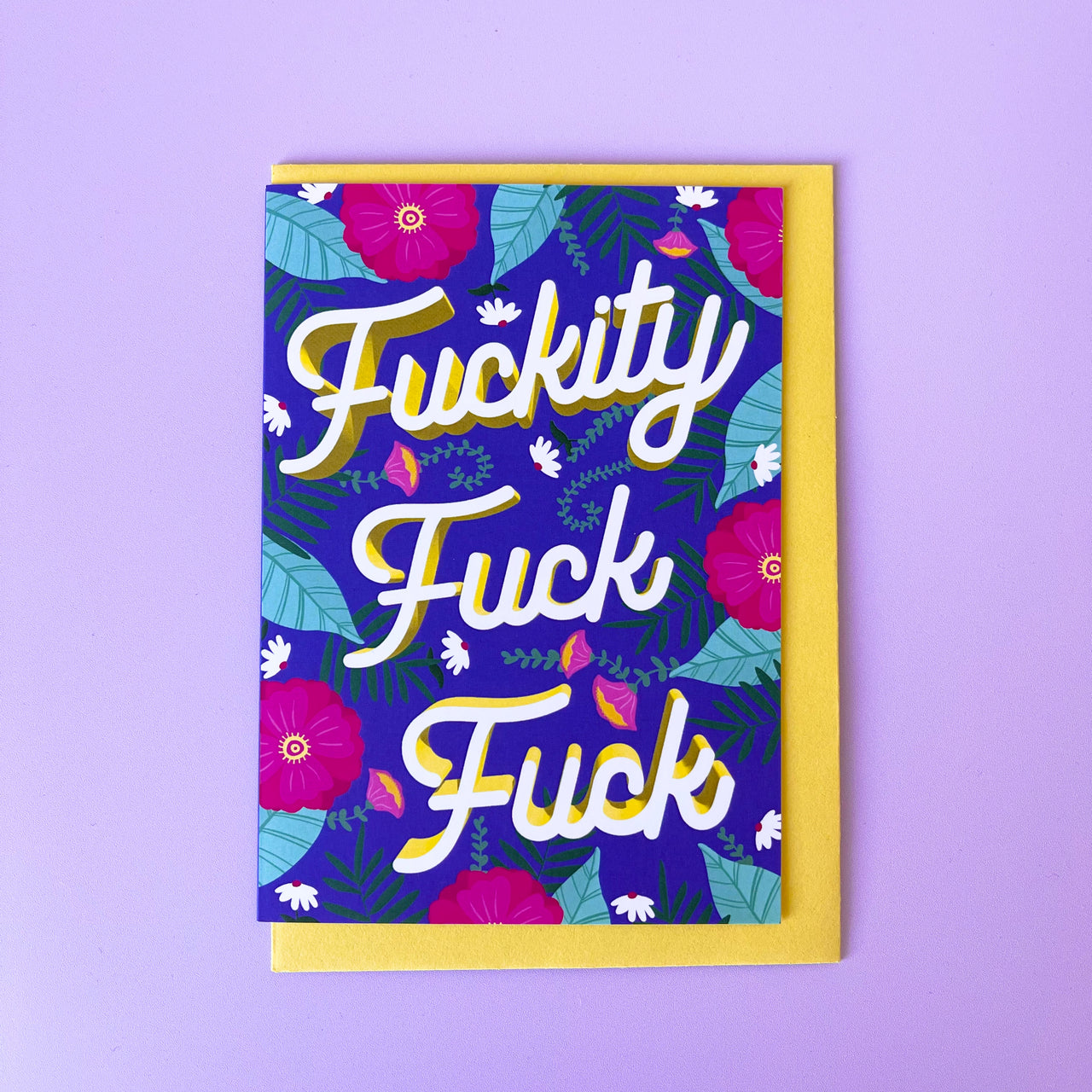 Greeting Card | Fuckity Fuck Fuck by La La Land. Australian Art Prints and Homewares. Green Door Decor. www.greendoordecor.com.au