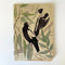 A5 Journal | Daniella Germain | Magpies Warbling by Greenigo. Australian Art Prints and Homewares. Green Door Decor. www.greendoordecor.com.au