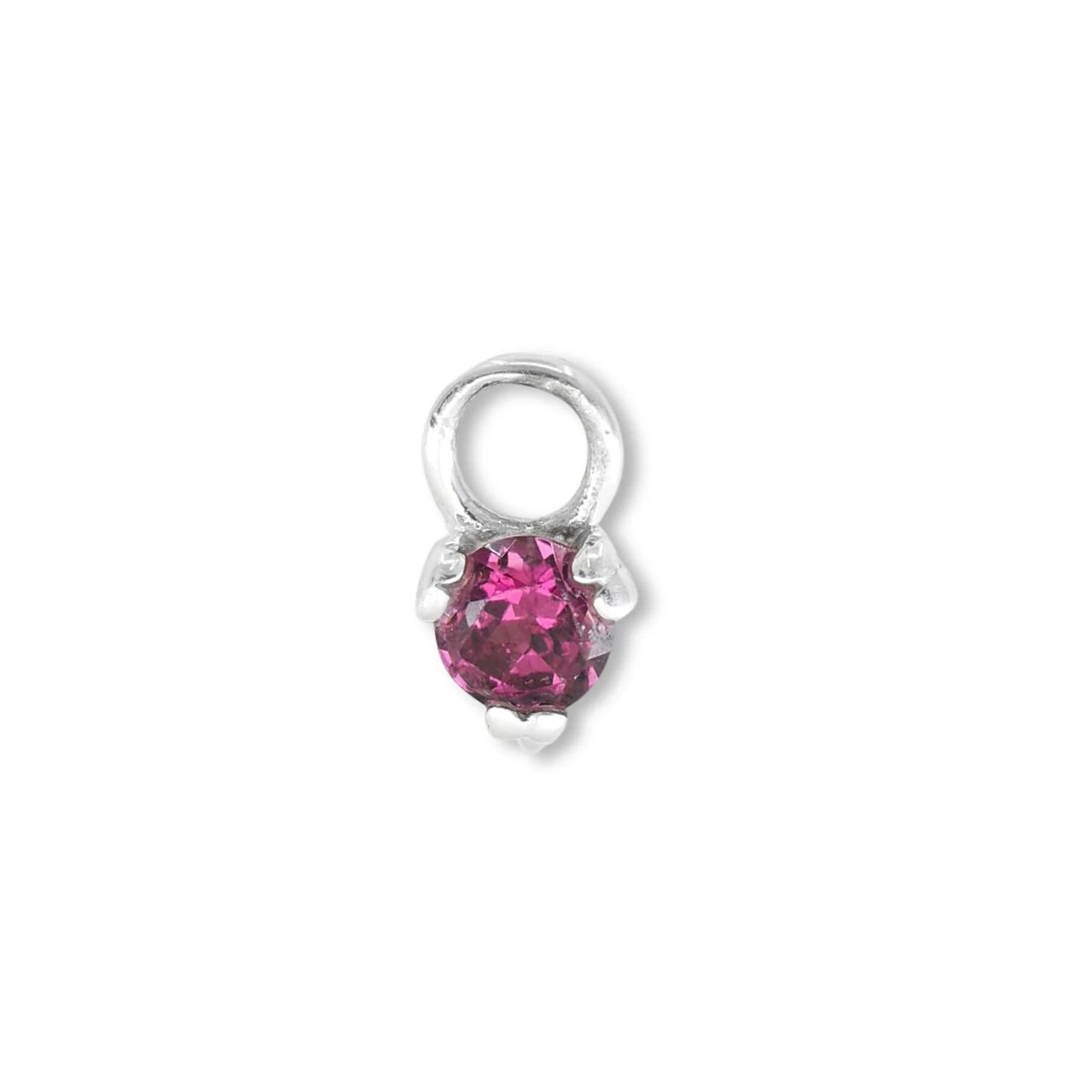 'Orb Rhodolite' Silver Charm by ToniMay. Australian Art Prints and Homewares. Green Door Decor. www.greendoordecor.com.au