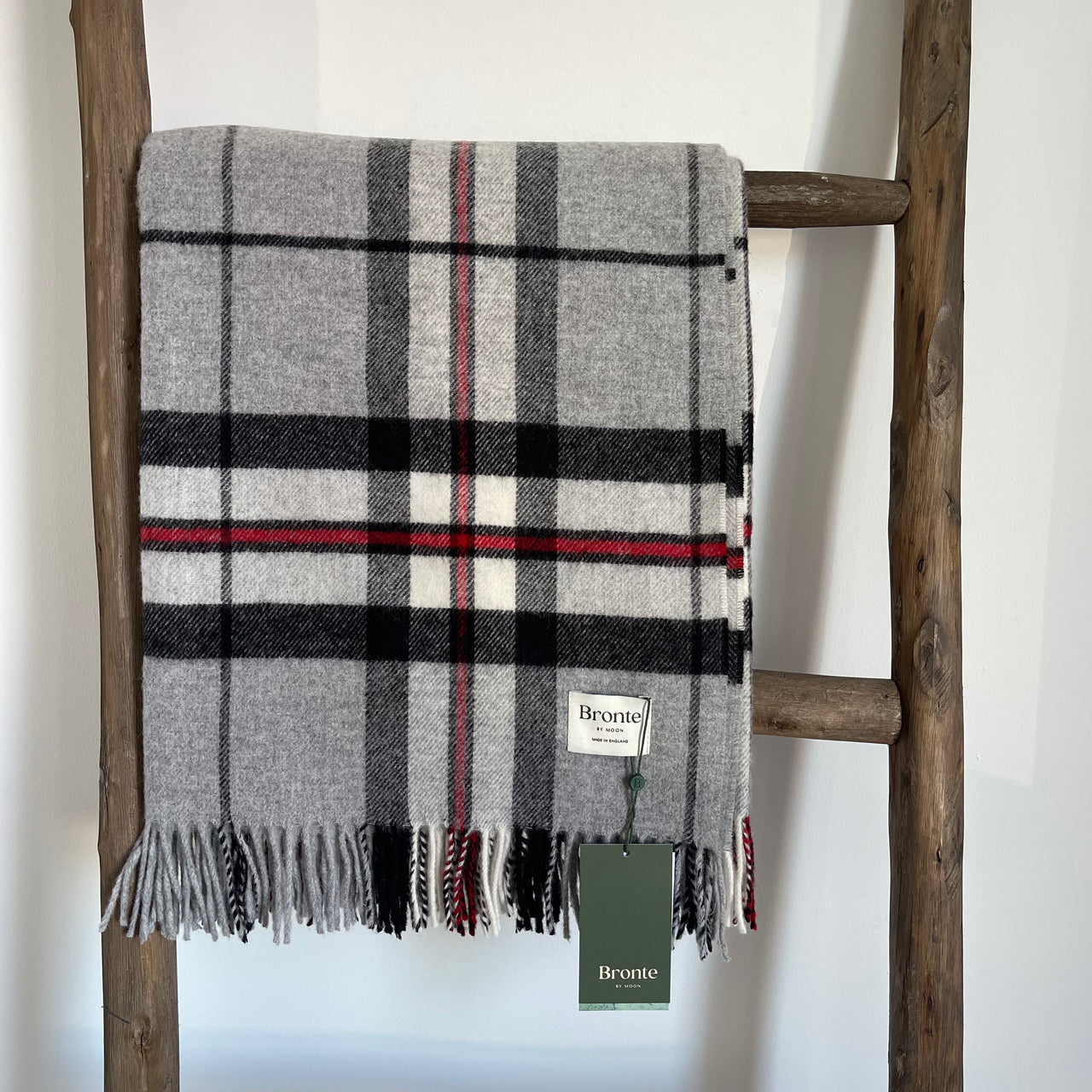 Bronte by Moon -Grey Thompson Tartan Merino Throw. Australian Art Prints and Homewares. Green Door Decor. www.greendoordecor.com.au