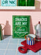 'Fun House' Snacks Wall Tile by Jones and Co. Australian Art Prints, Fashion and Homewares. Green Door Decor. www.greendoordecor.com.au