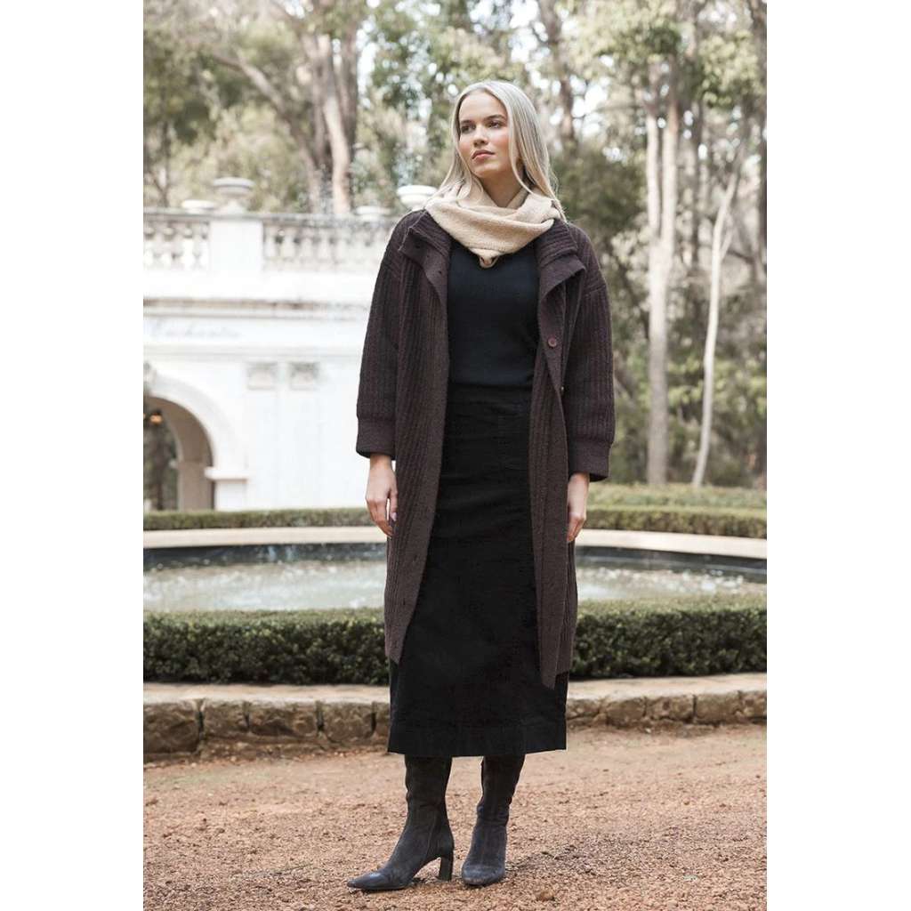 Fusion Coat | Chocolate by Humidity Lifestyle. Australian Art Prints, Gifts, Fashion and Homewares. Green Door Decor. www.greendoordecor.com.au