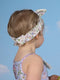 'Garden Ditsy' Sweetie Headband - Snow by Fleur Harris. Australian Art Prints and Homewares. Green Door Decor. www.greendoordecor.com.au