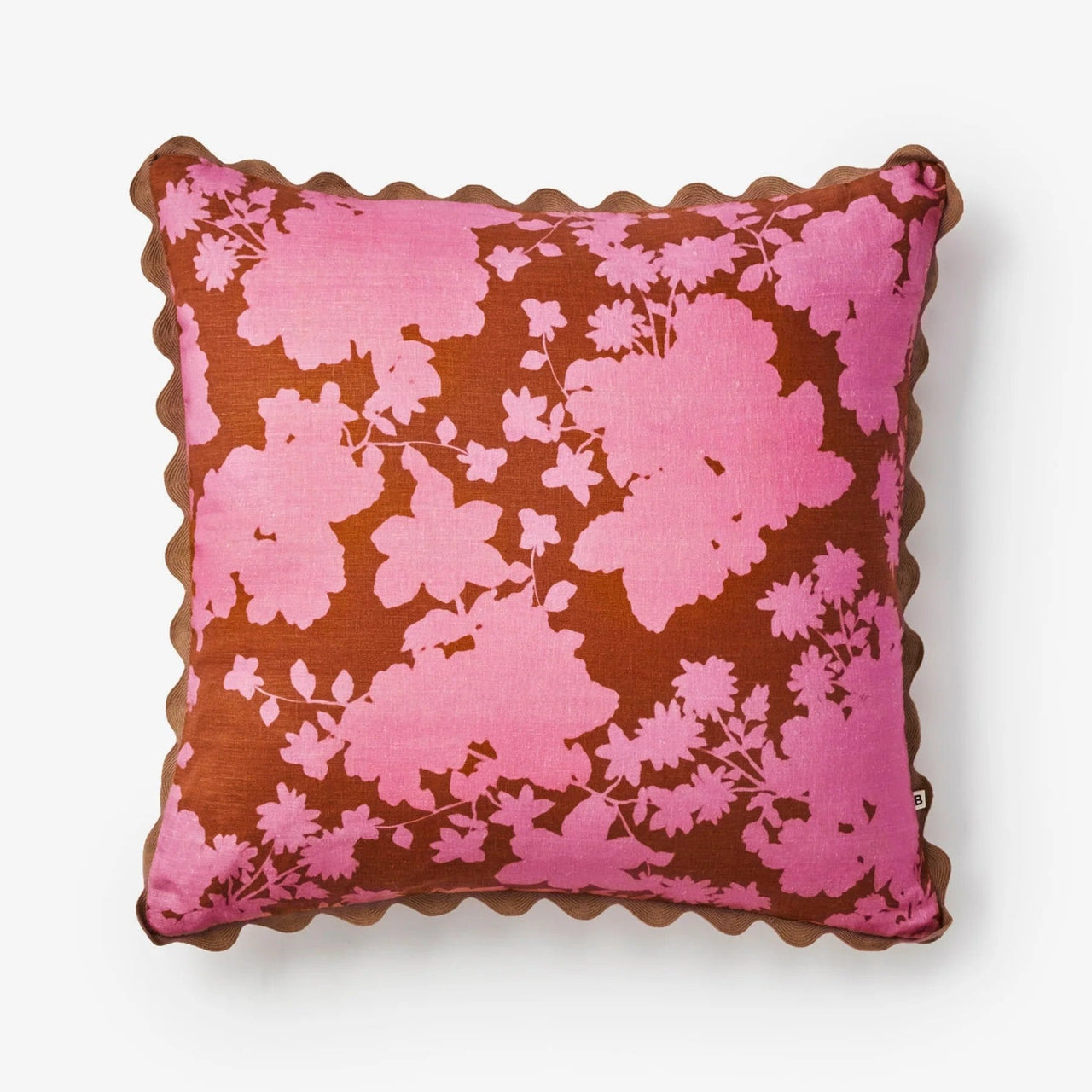 Linen Cushion (60cm) | Gardenia Cerise by Bonnie and Neil. Australian Art Prints and Homewares. Green Door Decor. www.greendoordecor.com.au