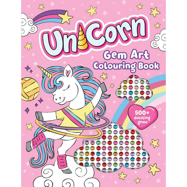 Gem Art Colouring Book | Unicorn by Lake Press. Australian Art Prints and Homewares. Green Door Decor. www.greendoordecor.com.au