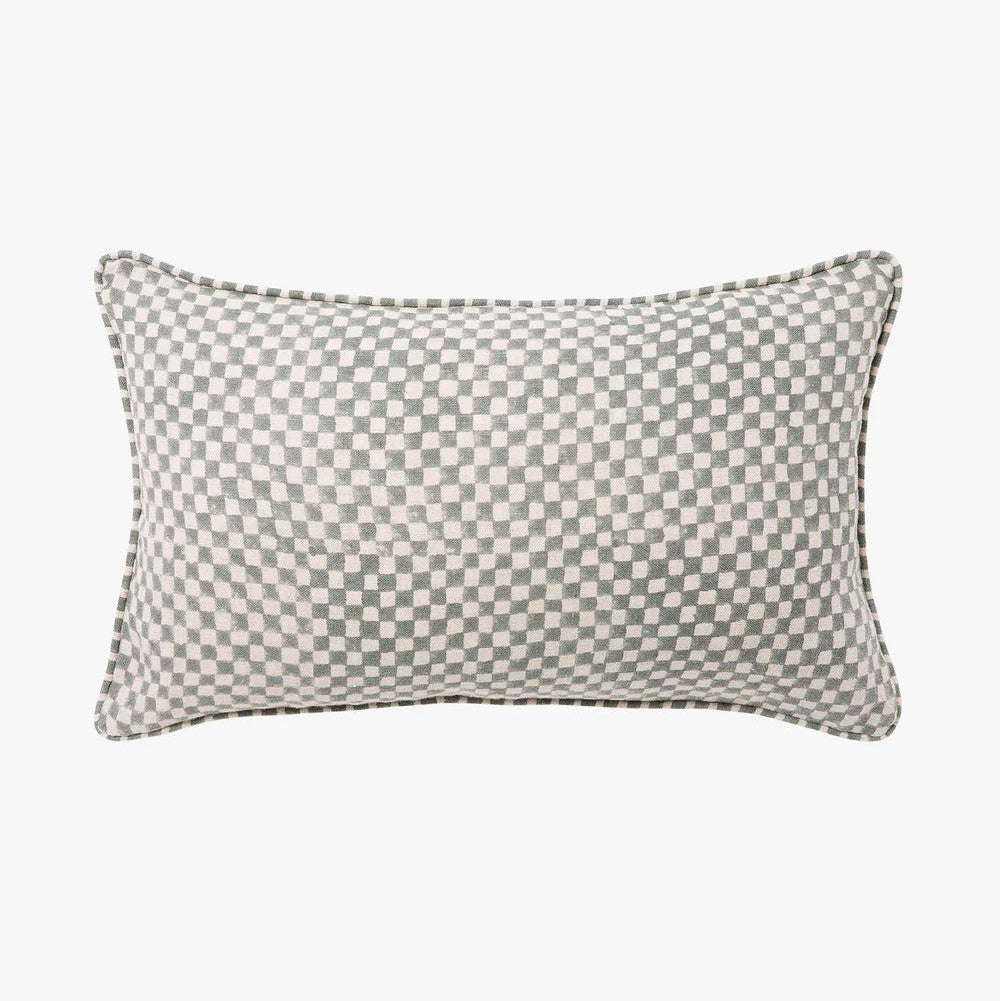'Gia' Mini Linen Cushion (30x50cm) | Sky by L&M Home. Australian Art Prints, Gifts, Fashion and Homewares. Green Door Decor. www.greendoordecor.com.au
