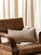 'Gia' Mini Linen Cushion (30x50cm) | Mocha by L&M Home. Australian Art Prints, Gifts, Fashion and Homewares. Green Door Decor. www.greendoordecor.com.au