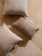 'Gia' Mini Linen Cushion (30x50cm) | Mocha by L&M Home. Australian Art Prints, Gifts, Fashion and Homewares. Green Door Decor. www.greendoordecor.com.au