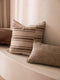 'Gia' Mini Linen Cushion (30x50cm) | Mocha by L&M Home. Australian Art Prints, Gifts, Fashion and Homewares. Green Door Decor. www.greendoordecor.com.au