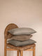 'Gia' Mini Linen Cushion (30x50cm) | Mocha by L&M Home. Australian Art Prints, Gifts, Fashion and Homewares. Green Door Decor. www.greendoordecor.com.au