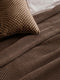'Gia' Mini Linen Cushion (30x50cm) | Mocha by L&M Home. Australian Art Prints, Gifts, Fashion and Homewares. Green Door Decor. www.greendoordecor.com.au