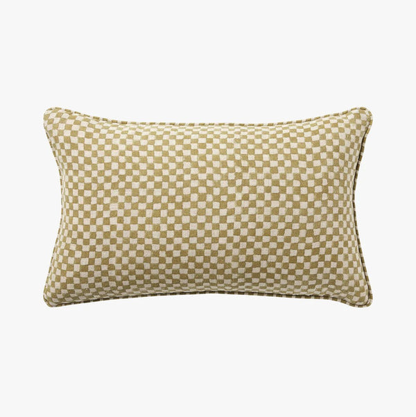'Gia' Mini Linen Cushion (30x50cm) | Wasabi by L&M Home. Australian Art Prints, Gifts, Fashion and Homewares. Green Door Decor. www.greendoordecor.com.au