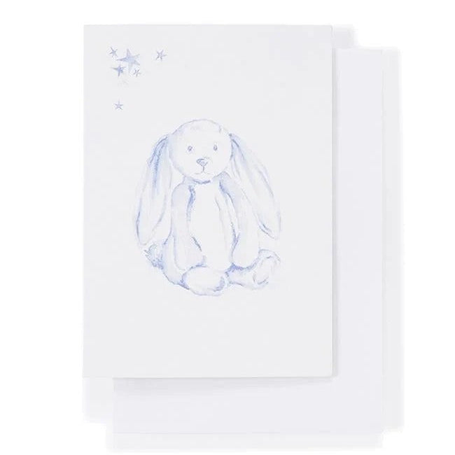 Bella Bunny Blue | Nana Huchy Greeting Card. Australian Art Prints, Gifts, Fashion and Homewares. Green Door Decor. www.greendoordecor.com.au