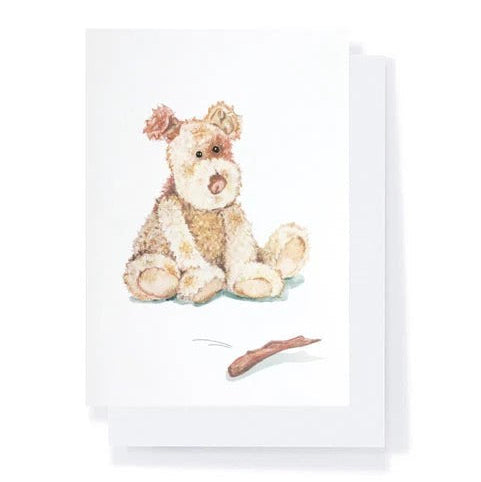 Buddy the Dog | Nana Huchy Greeting Card. Australian Art Prints, Gifts, Fashion and Homewares. Green Door Decor. www.greendoordecor.com.au