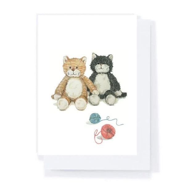 Ginger and Checkers the Cats | Nana Huchy Greeting Card. Australian Art Prints, Gifts, Fashion and Homewares. Green Door Decor. www.greendoordecor.com.au