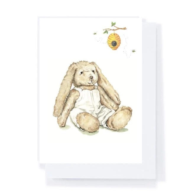 Mr Honey Bunny | Nana Huchy Greeting Card. Australian Art Prints, Gifts, Fashion and Homewares. Green Door Decor. www.greendoordecor.com.au