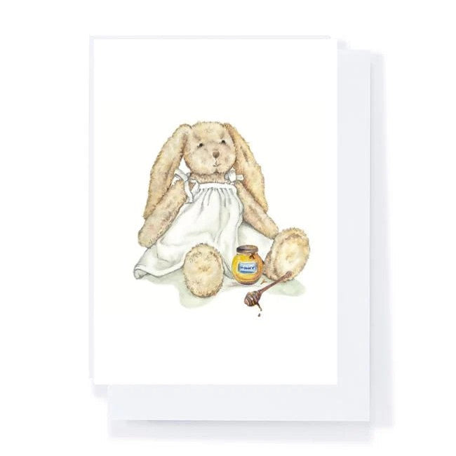 Mrs Honey Bunny | Nana Huchy Greeting Card. Australian Art Prints, Gifts, Fashion and Homewares. Green Door Decor. www.greendoordecor.com.au