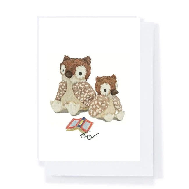 Oscar the Owl | Nana Huchy Greeting Card. Australian Art Prints, Gifts, Fashion and Homewares. Green Door Decor. www.greendoordecor.com.au
