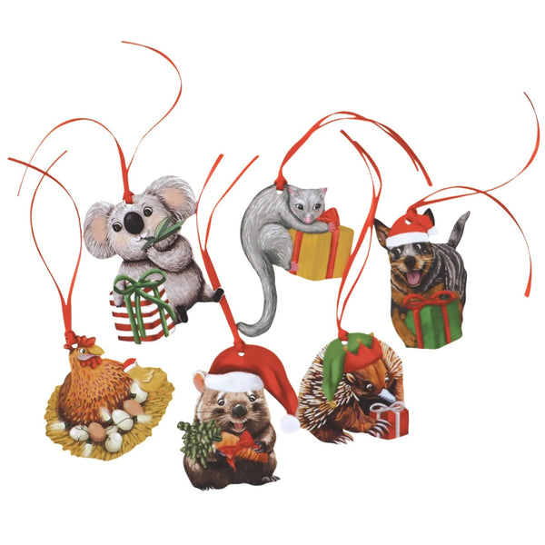 Christmas Gift Tag Set | Garden Giggles by La La Land. Australian Art Prints and Homewares. Green Door Decor. www.greendoordecor.com.au