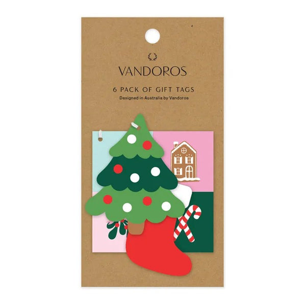 Gift Tags -Jingle Festive | Pack of 6 by Vandoros. Australian Art Prints and Homewares. Green Door Decor. www.greendoordecor.com.au