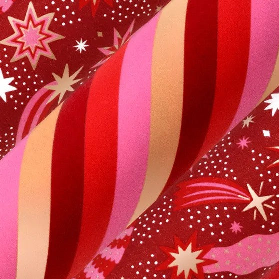 Gift Wrap | Scarlet Red Stripe  by Vandoros. Australian Art Prints and Homewares. Green Door Decor. www.greendoordecor.com.au