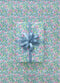 Gift Wrap | Wildflowers Cornflower Blue (76cm x 2.5m) by Vandoros Packaging. Australian Art Prints, Gifts, Fashion and Homewares. Green Door Decor. www.greendoordecor.com.au