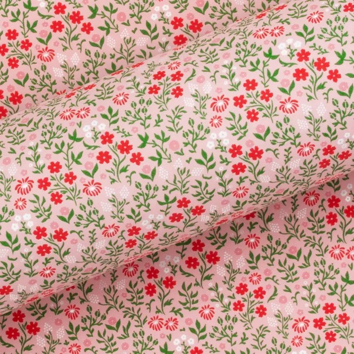 Gift Wrap | Wildflowers Strawberry (76cm x 2.5m) by Vandoros Packaging. Australian Art Prints, Gifts, Fashion and Homewares. Green Door Decor. www.greendoordecor.com.au