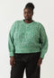 Gigi Cable Knit | Emerald Splice by Nancybird. Australian Art Prints, Fashion and Homewares. Green Door Decor. www.greendoordecor.com.au