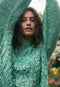 Gigi Cable Knit | Emerald Splice by Nancybird. Australian Art Prints, Fashion and Homewares. Green Door Decor. www.greendoordecor.com.au