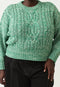 Gigi Cable Knit | Emerald Splice by Nancybird. Australian Art Prints, Fashion and Homewares. Green Door Decor. www.greendoordecor.com.au