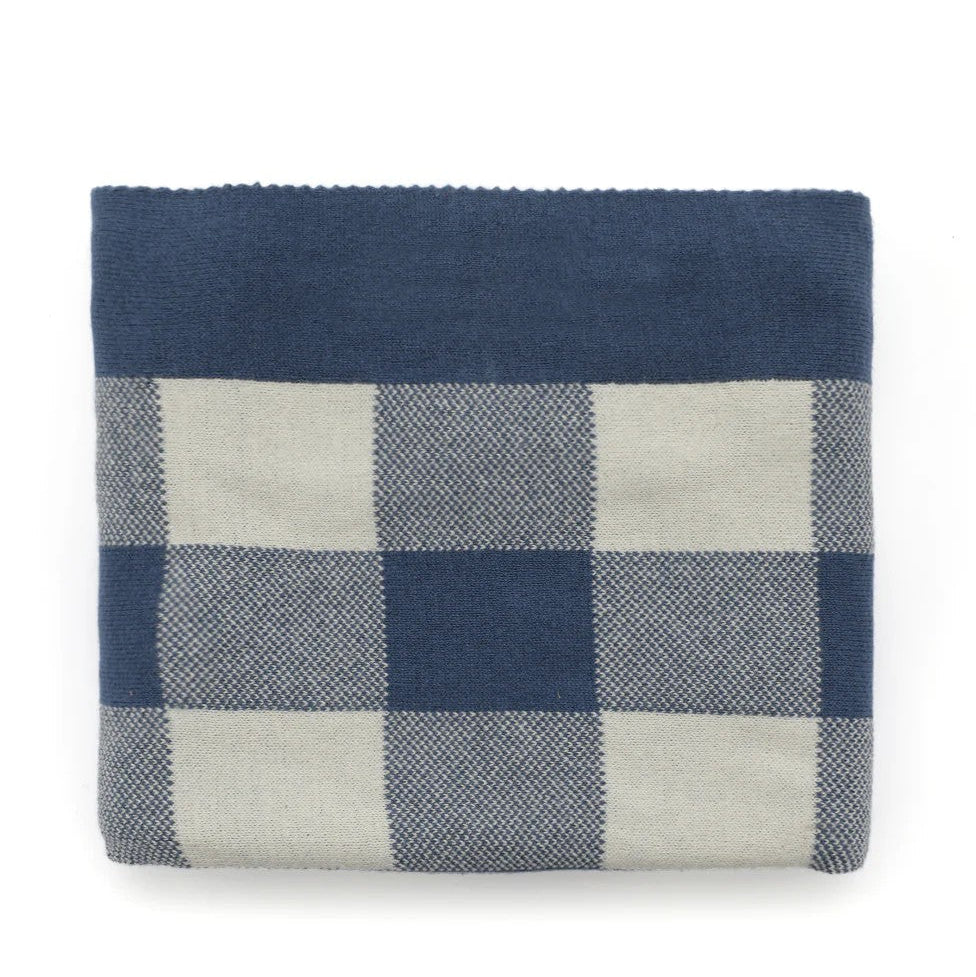 Gingham Baby Blanket | Blue by Nana Huchy. Australian Art Prints, Gifts, Fashion and Homewares. Green Door Decor. www.greendoordecor.com.au