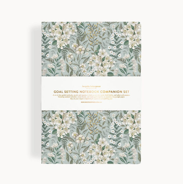 Goal Setting Notebook Companion Set by Bespoke Letterpress. Australian Art Prints and Homewares. Green Door Decor. www.greendoordecor.com.au