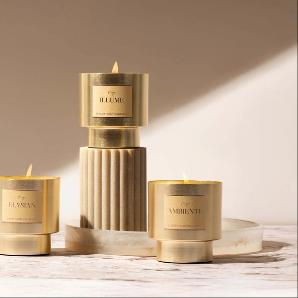 Mojo Candle | Gold Collection | Ambiente by Mojo Candle Co. Australian Art Prints, Gifts, Fashion and Homewares. Green Door Decor. www.greendoordecor.com.au