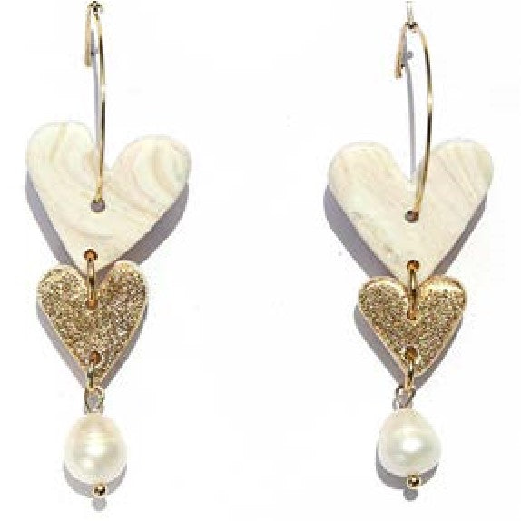 'Golden Heart' Earrings