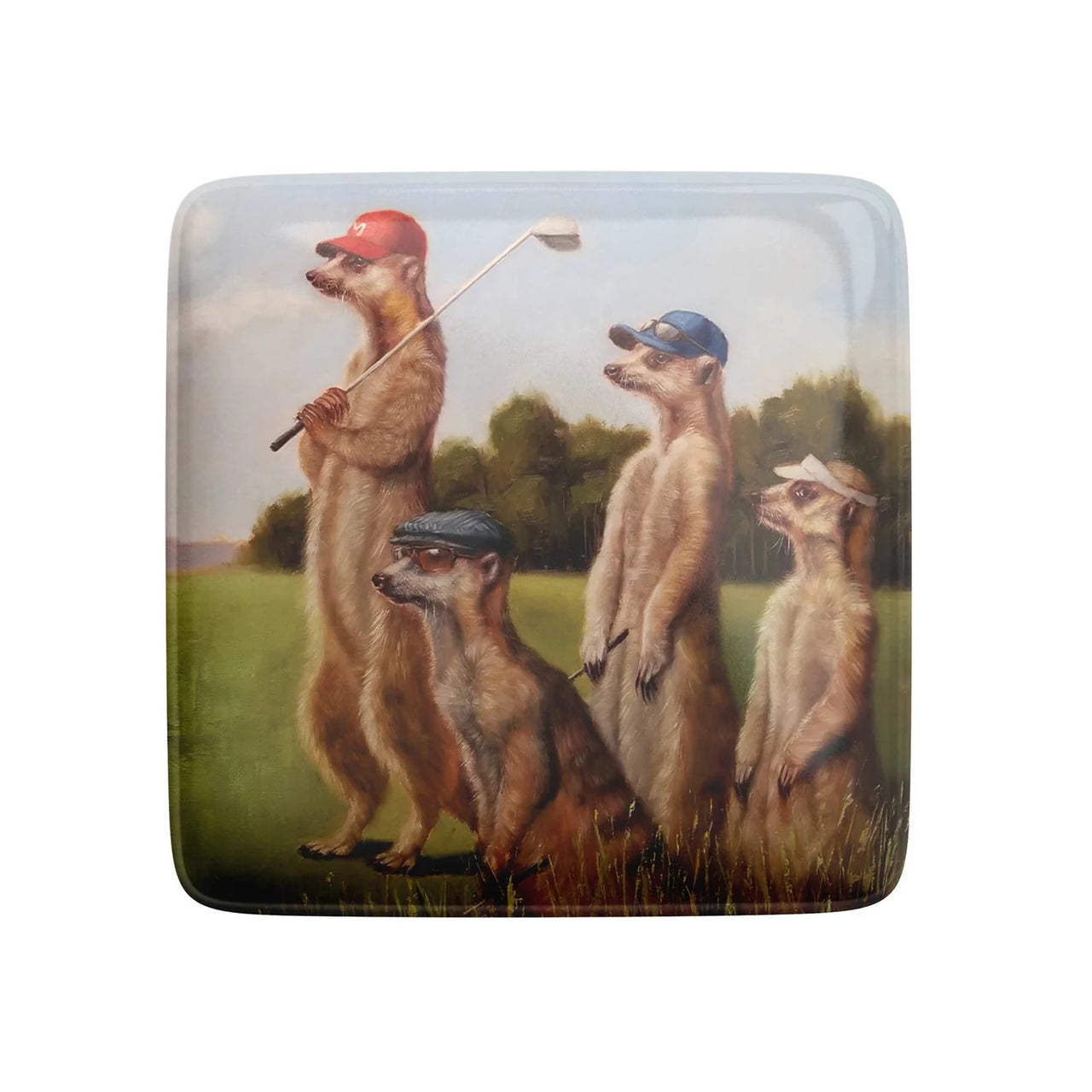 Fridge Magnet | Golfers Afternoon by La La Land. Australian Art Prints, Gifts, Fashion and Homewares. Green Door Decor. www.greendoordecor.com.au