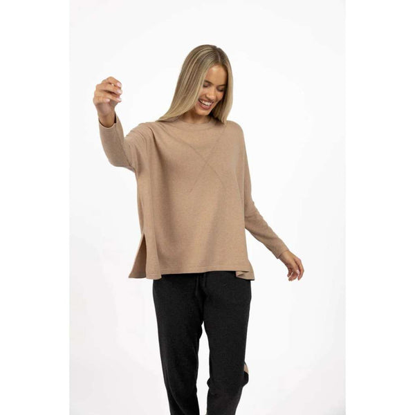 Grande Sweater | Latte by Humidity Lifestyle. Australian Art Prints, Gifts, Fashion and Homewares. Green Door Decor. www.greendoordecor.com.au