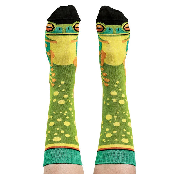'Green Tree Frog' Socks by Wilson Payne. Australian Art Prints and Homewares. Green Door Decor. www.greendoordecor.com.au