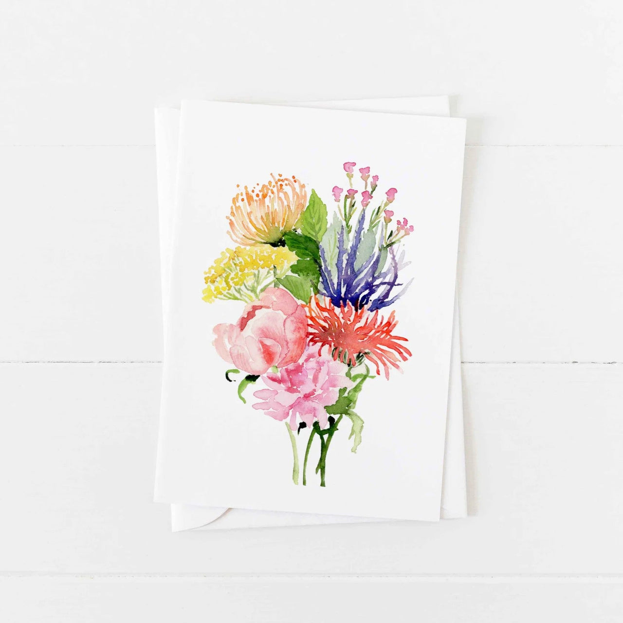 Greeting Card | Bouquet 2 by Choose Arts by Qing Zhang. Australian Art Prints and Homewares. Green Door Decor. www.greendoordecor.com.au