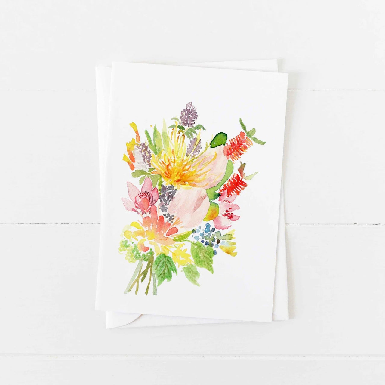 Greeting Card | Bouquet 3 by Choose Arts by Qing Zhang. Australian Art Prints and Homewares. Green Door Decor. www.greendoordecor.com.au