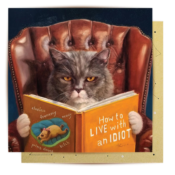 Greeting Card | How To Cat by La La Land. Australian Art Prints and Homewares. Green Door Decor. www.greendoordecor.com.au