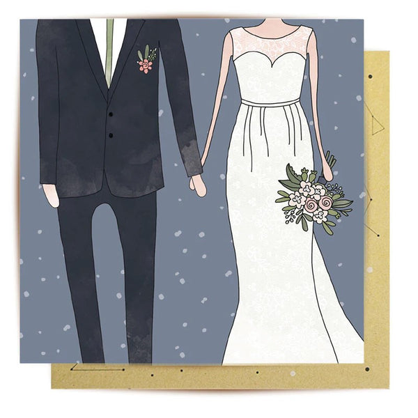 Greeting Card | Wedding Couple by La La Land. Australian Art Prints and Homewares. Green Door Decor. www.greendoordecor.com.au