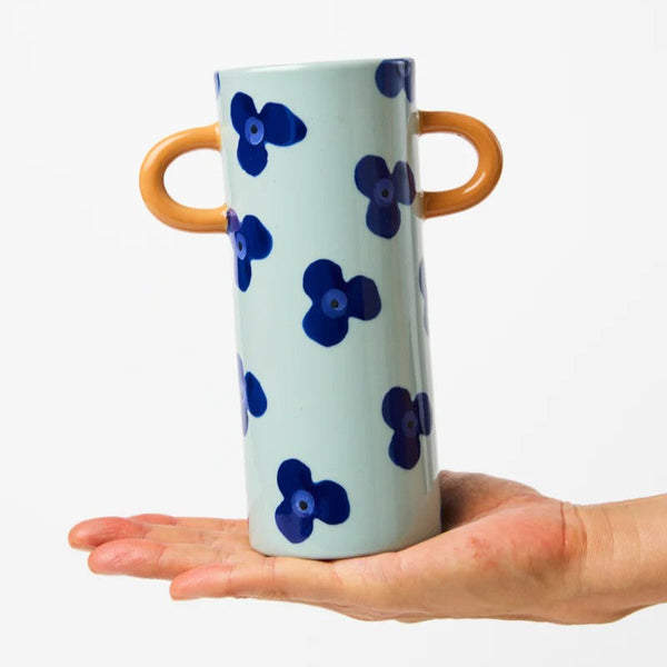 'Griffe' Navy Sky Floral Bud Vase by Jones and Co. Australian Art Prints and Homewares. Green Door Decor. www.greendoordecor.com.au