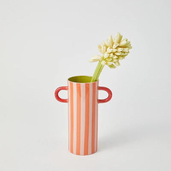 'Griffe' Warm Stripe Bud Vase by Jones and Co. Australian Art Prints and Homewares. Green Door Decor. www.greendoordecor.com.au