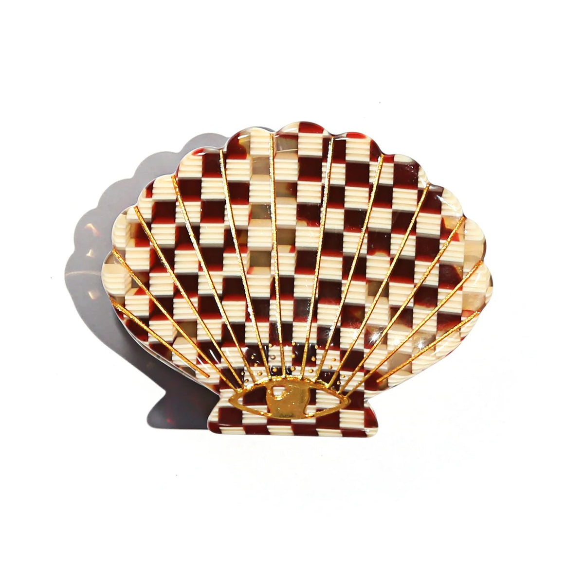 Hair Claw | Check Shell | Kingston Jewellery | Green Door Decor | Fashion