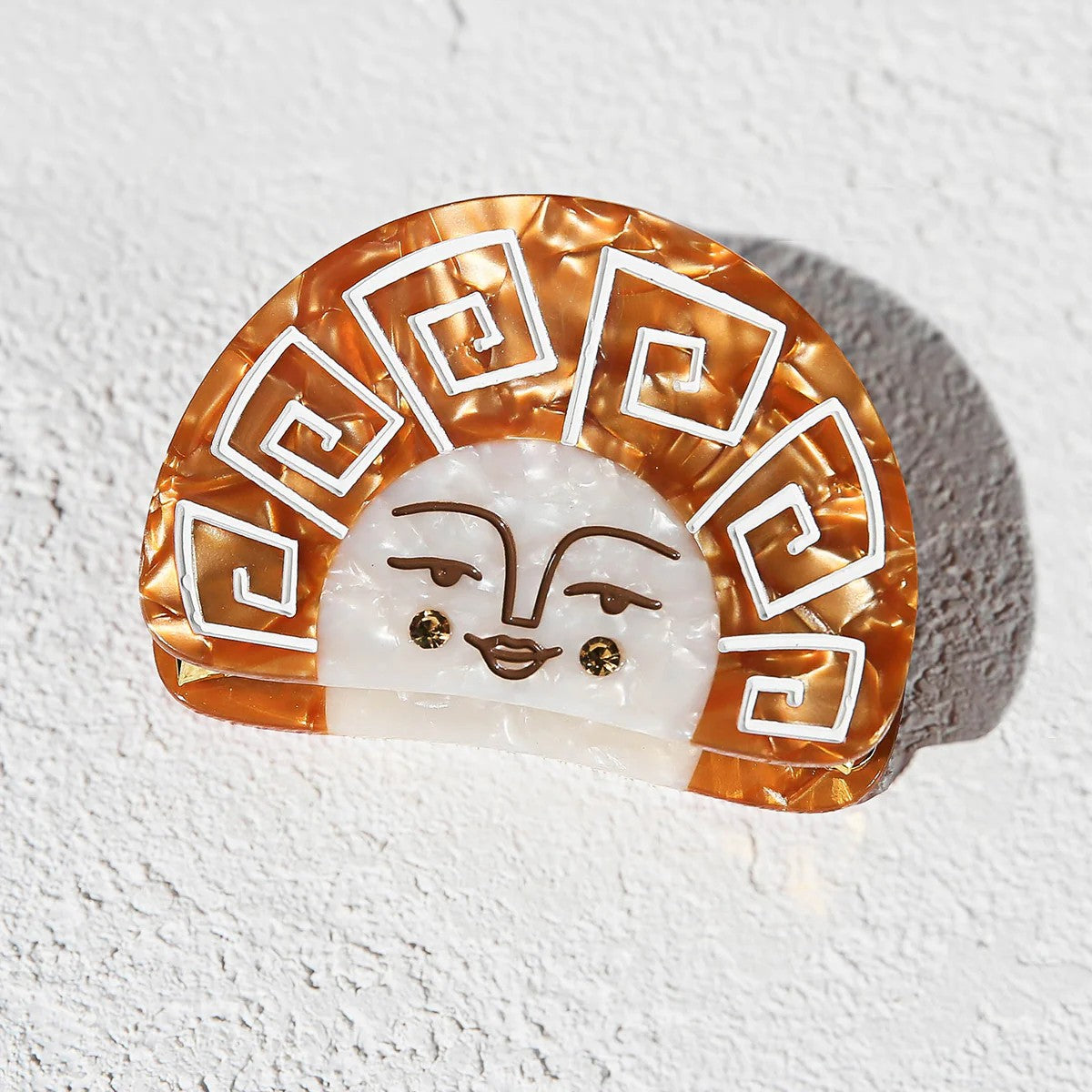 Hair Claw | Gold Grecian Sun by Kingston Jewellery. Australian Art Prints, Fashion and Homewares. Green Door Decor. www.greendoordecor.com.au