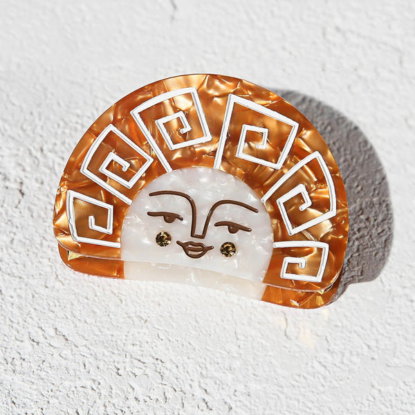 Hair Claw | Gold Grecian Sun by Kingston Jewellery. Australian Art Prints, Fashion and Homewares. Green Door Decor. www.greendoordecor.com.au