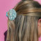 Hair Claw | Teal Terrazzo Shell by Kingston Jewellery. Australian Art Prints and Homewares. Green Door Decor. www.greendoordecor.com.au