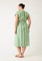 Hana Wrap Dress | Green Stripe by Nancybird. Australian Art Prints and Homewares. Green Door Decor. www.greendoordecor.com.au