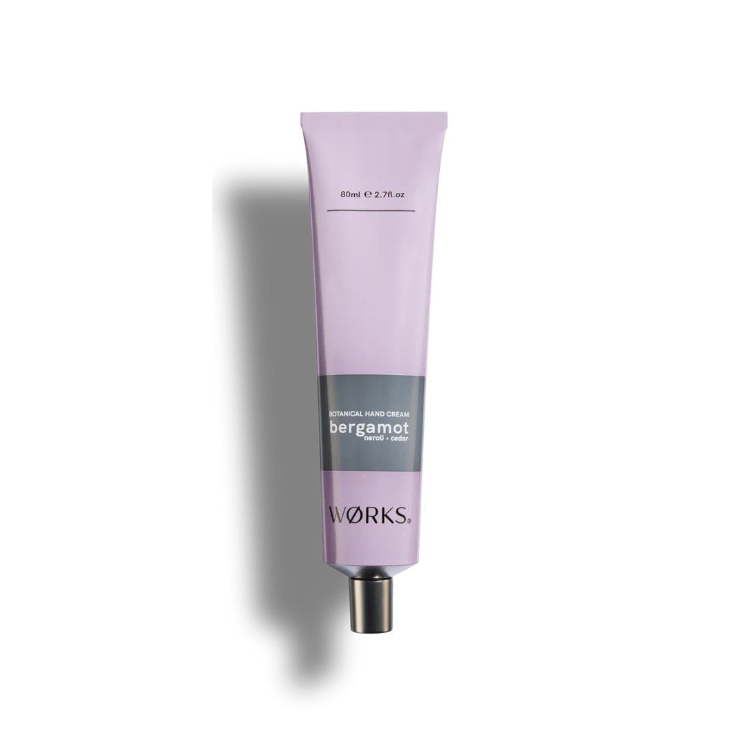 Hand Cream Tube (80ml) | Bergamot by WØRKS. Australian Art Prints, Gifts, Fashion and Homewares. Green Door Decor. www.greendoordecor.com.au
